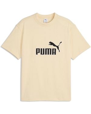 PUMA Essentials Elevated No.1 Relaxed T-Shirt - Natural