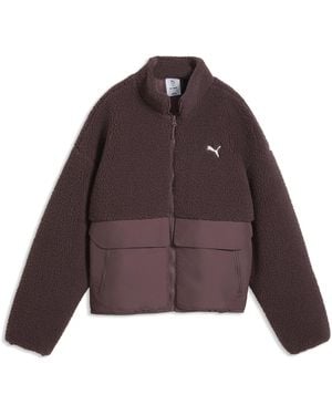 PUMA Re:Fibre Fleece Relaxed Jacket - Purple
