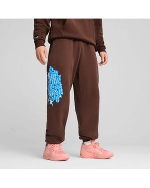PUMA Dress Code Basketbaljoggingbroek Voor - Bruin
