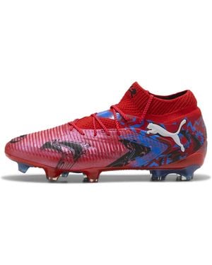 PUMA Future 8 Ultimate Playmakers Fg Fußballschuhe Schuhe, /Schwarz/Ultra Blau - Rot