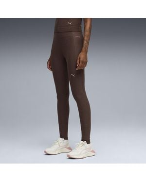 PUMA Cloudspun Ultra Soft High-Waist, Full Length Training Tights - Brown