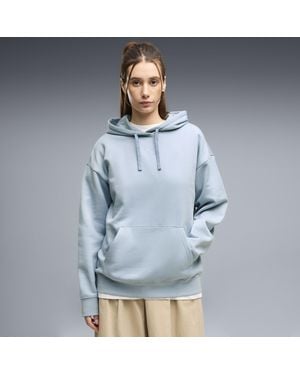 PUMA Essentials Fleece Relaxed Hoodie Damen, Kleidung - Blau