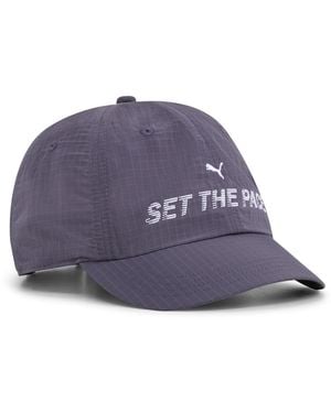 PUMA Gorra De Visera Corta Run Culture Collective, Accesoiros, Gris - Azul