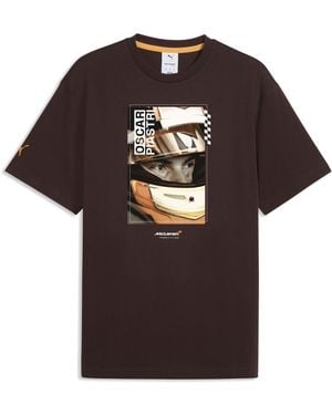 PUMA Mclaren Mastercard F1 Team Piastri Driver T-Shirt - Brown