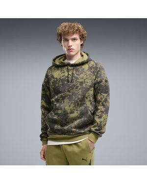 PUMA Sport Camo Fleece Hoodie Herren, Kleidung - Grün