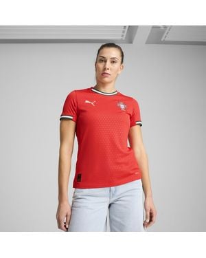 PUMA Maglia Gara Home Portogallo 2025 Da Donna, Rosso/Marrone/Altro