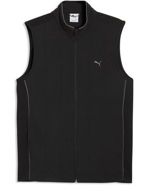 PUMA Cloudspun Fleece Hybrid Golf Vest - Black