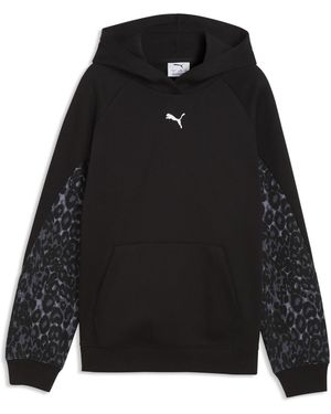 PUMA Sudadera De Felpa Con Capucha Sport Animal Juvenil, Accesoiros, Negro