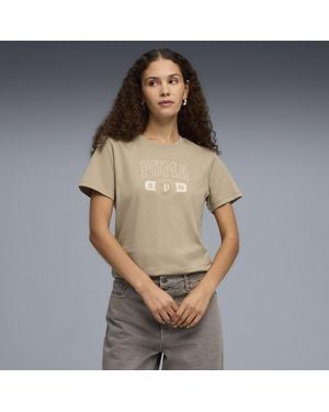 PUMA Throwback T-Shirt - Brown