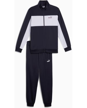 PUMA Poly Colourblock Suit Dark - Blue
