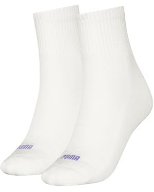 PUMA Licence Heart Kurze Crew-Socken 2Er-Pack Damen - Weiß