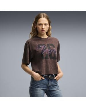 PUMA Las Vegas Oversized Graphic T-Shirt - Gray
