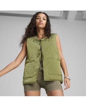 PUMA Yona Reversible Vest Jacket - Green