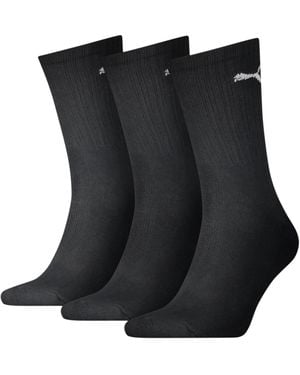 PUMA Sport Crew Lightweight Socks 3 Pack - Black