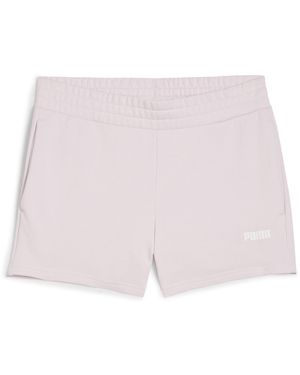 PUMA Shorts Con Logo Piccolo Essentials Da 4” Da Donna - Rosa