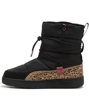 PUMA Snowbae Animal Flair Stiefel Damen, Schuhe - Schwarz