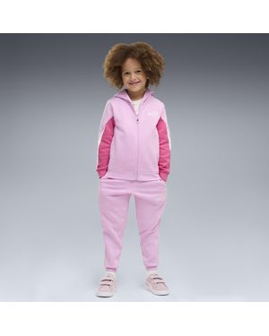 PUMA Chándal Con Capucha Essentials Con Bloques De Color Para Niños, Ropa, Rosa