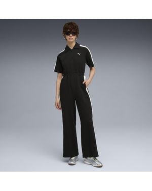 PUMA T7 Short Sleeve Jumpsuit - Black