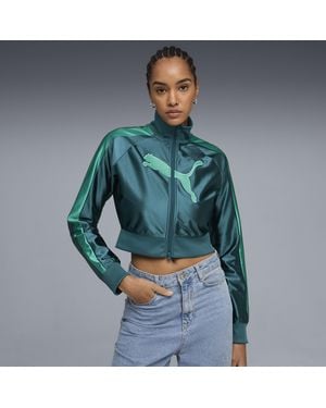 PUMA Future..Archive T7 Cropped Track Jacket - Blue