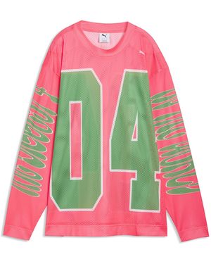 PUMA Flau'Jae Oversized Shirt Met Lange Mouwen Voor Maat - Roze