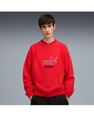 PUMA King Crew Shirt Sweat - Red