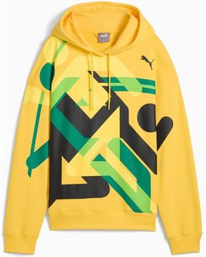 PUMA Village Wear Hoodie Met Volledige Rits - Geel