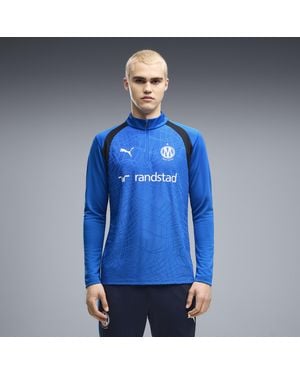 PUMA Olympique De Marseille Club Trainingsoberteil Mit Reißverschluss Bis Zum Hals Herren, Accessoires - Blau
