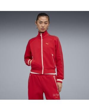 PUMA T7 Las Vegas Short Track Jacket - Red