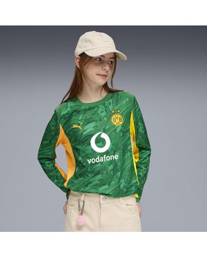 PUMA Borussia Dortmund 25/26 Langärmliges Torwarttrikot Teenager, Kleidung, Archive/Intense - Grün