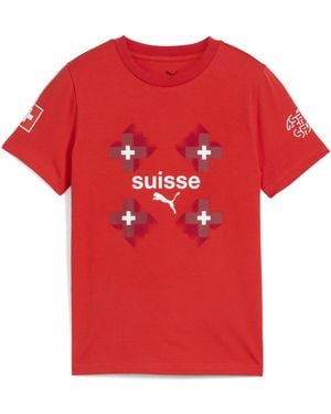 PUMA Camiseta Suiza Ftblculture Juvenil - Rojo