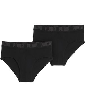 PUMA Lot De 2 Slips - Noir