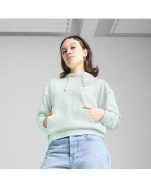 PUMA Felpa Con Cappuccio Ess Elevated Comfort Da Donna - Verde