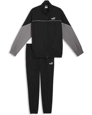 PUMA Woven Colourblock Tracksuit - Black