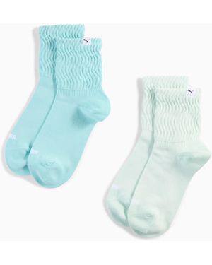 PUMA Korte Zigzagsokken Voor - Blauw