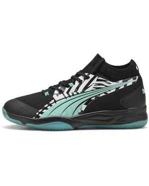 PUMA Scarpe Da Pallamano Eliminate Nitro Sqd Untmd, Bianco/Verde/Nero/Altro