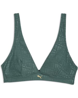 PUMA Sujetador De Baño Para Mujer, Accesoiros, Verde