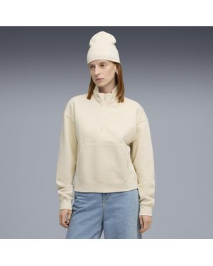 PUMA Class Kurzes Sweatshirt Damen, Kleidung - Natur