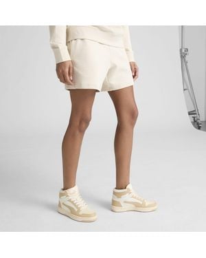 PUMA Elevated Essentials 5" Mid-Rise Shorts - White