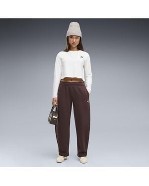 PUMA Essentials Relaxed Broek Met Wijde Pijpen Voor Maat - Grijs