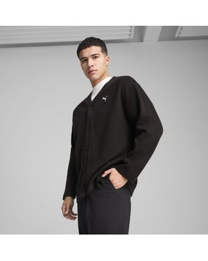 PUMA Cardigan Wardrobe Ess Vestibilità Comoda Da Uomo - Nero