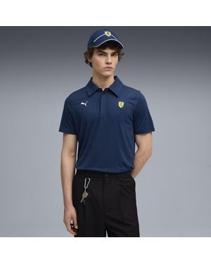 PUMA Scuderia Ferrari Sportswear Cloudspun Poloshirt Herren - Blau
