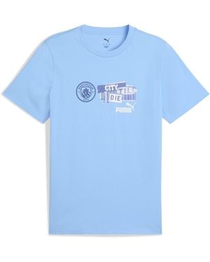 PUMA T-Shirt Manchester City Ftblnrgy Da Uomo - Blu