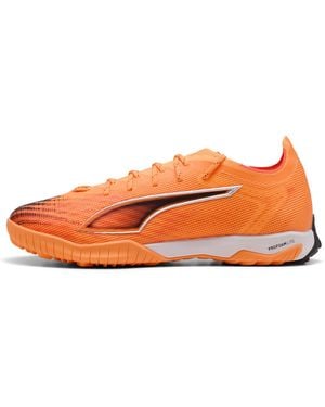 PUMA Ultra 6 Pro Cage Tt Fußballschuhe Schuhe, Heat Fire/Schwarz/Glowing Rot - Orange