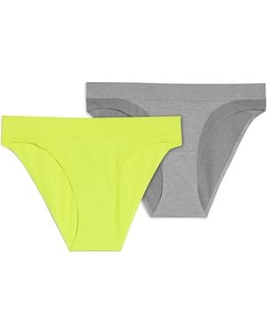 PUMA Braguitas Para Mujer (Pack De 2) Accesoiros, Gris - Amarillo