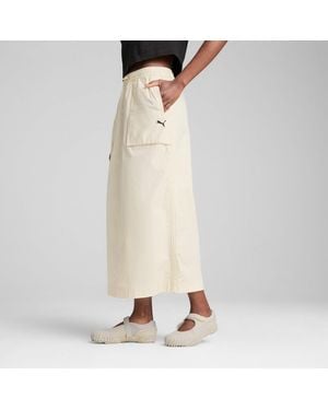 PUMA Future..Archive Zip-Off Maxi Woven Skirt - Natural