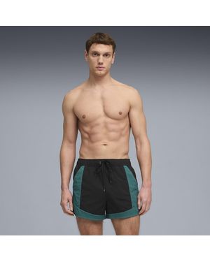 PUMA Shorts Da Bagno Da Uomo, Abbigliamento, Nero - Verde