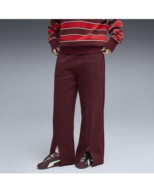 PUMA Pantaloni Wardrobe Essentials Vestibilità Comoda Da Donna, Abbigliamento, Ruby Shimmer - Rosso