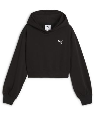 PUMA Wardrobe Ess Kurzer Hoodie Teenager, Accessoires - Schwarz