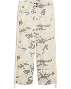 PUMA Street Glam Relaxed Camo Trousers - Natural