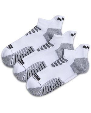 PUMA Half-Terry Low Cut Socks (3 Pairs) - Blue